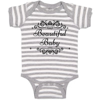 Baby Clothes Beautiful Baby with Pattern Design Baby Bodysuits Boy & Girl Cotton