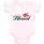 Baby Clothes Blessed with Heart Symbol Baby Bodysuits Boy & Girl Cotton