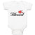 Baby Clothes Blessed with Heart Symbol Baby Bodysuits Boy & Girl Cotton