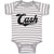 Baby Clothes Cash Typography Words Baby Bodysuits Boy & Girl Cotton