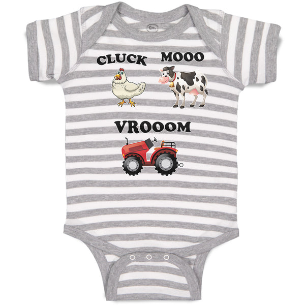 Cluck Mooo Vrooom with Farmer Tractor, Hen and Cow