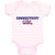 Baby Clothes Connecticut Girl with Monogram and Little Hearts Baby Bodysuits