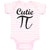 Baby Clothes Cutie Pie Sign Baby Bodysuits Boy & Girl Newborn Clothes Cotton