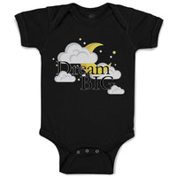 Baby Clothes Dream Big with Clouds Baby Bodysuits Boy & Girl Cotton