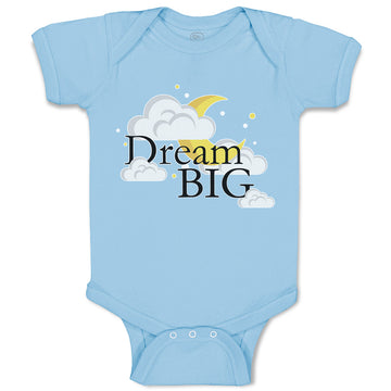 Baby Clothes Dream Big with Clouds Baby Bodysuits Boy & Girl Cotton