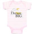 Baby Clothes Dream Big with Clouds Baby Bodysuits Boy & Girl Cotton