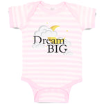 Baby Clothes Dream Big with Clouds Baby Bodysuits Boy & Girl Cotton
