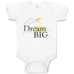 Baby Clothes Dream Big with Clouds Baby Bodysuits Boy & Girl Cotton