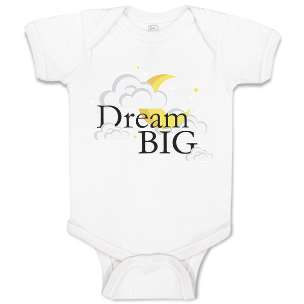 Baby Clothes Dream Big with Clouds Baby Bodysuits Boy & Girl Cotton