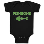 Baby Clothes Fishbone Skeleton Symbol Baby Bodysuits Boy & Girl Cotton