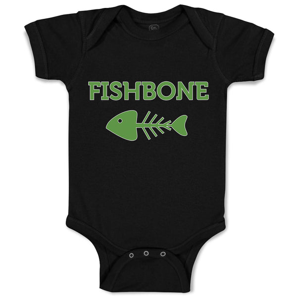 Baby Clothes Fishbone Skeleton Symbol Baby Bodysuits Boy & Girl Cotton
