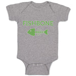 Baby Clothes Fishbone Skeleton Symbol Baby Bodysuits Boy & Girl Cotton