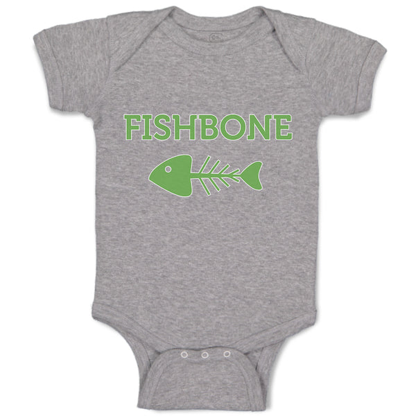 Baby Clothes Fishbone Skeleton Symbol Baby Bodysuits Boy & Girl Cotton