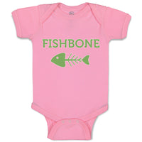 Baby Clothes Fishbone Skeleton Symbol Baby Bodysuits Boy & Girl Cotton
