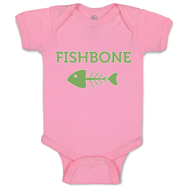 Baby Clothes Fishbone Skeleton Symbol Baby Bodysuits Boy & Girl Cotton