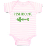 Baby Clothes Fishbone Skeleton Symbol Baby Bodysuits Boy & Girl Cotton