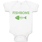 Baby Clothes Fishbone Skeleton Symbol Baby Bodysuits Boy & Girl Cotton
