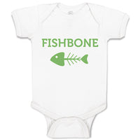 Baby Clothes Fishbone Skeleton Symbol Baby Bodysuits Boy & Girl Cotton
