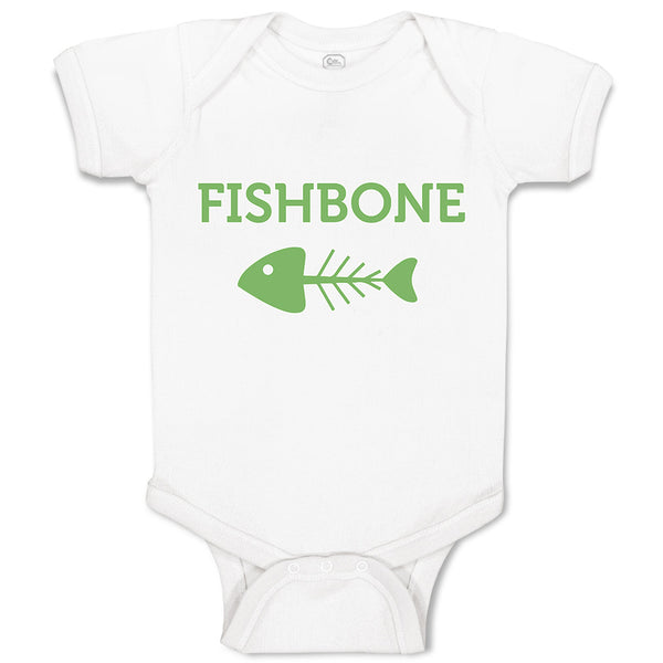 Baby Clothes Fishbone Skeleton Symbol Baby Bodysuits Boy & Girl Cotton