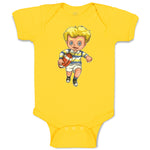 Baby Clothes Boy with Rugby Ball Sport Running Baby Bodysuits Boy & Girl Cotton