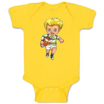 Baby Clothes Boy with Rugby Ball Sport Running Baby Bodysuits Boy & Girl Cotton