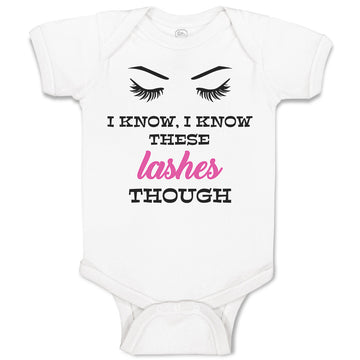 Baby Clothes I Know, I Know These Lashes Though Eyes Closed with Eyebrow Cotton