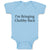 Baby Clothes I'M Bringing Chubby Back Baby Bodysuits Boy & Girl Cotton