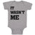 Baby Clothes It Wasn'T Me Baby Bodysuits Boy & Girl Newborn Clothes Cotton