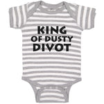Baby Clothes King of Dusty Divot Baby Bodysuits Boy & Girl Cotton