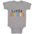 Baby Clothes Little Rainbow Colours Baby Bodysuits Boy & Girl Cotton