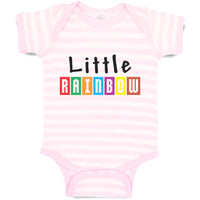 Baby Clothes Little Rainbow Colours Baby Bodysuits Boy & Girl Cotton