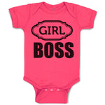 Baby Clothes Girl Boss with Ogee Pattern Baby Bodysuits Boy & Girl Cotton