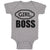 Baby Clothes Girl Boss with Ogee Pattern Baby Bodysuits Boy & Girl Cotton