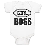 Baby Clothes Girl Boss with Ogee Pattern Baby Bodysuits Boy & Girl Cotton