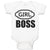 Baby Clothes Girl Boss with Ogee Pattern Baby Bodysuits Boy & Girl Cotton