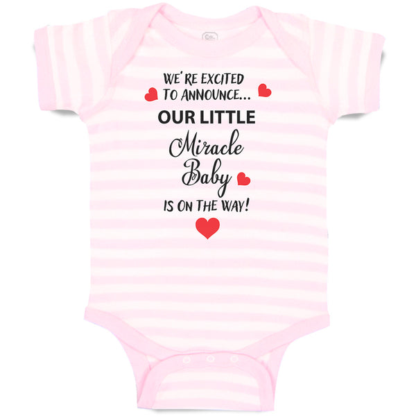 Baby Clothes We'Re Excited to Announce Our Little Miracle Baby Is on The Way!