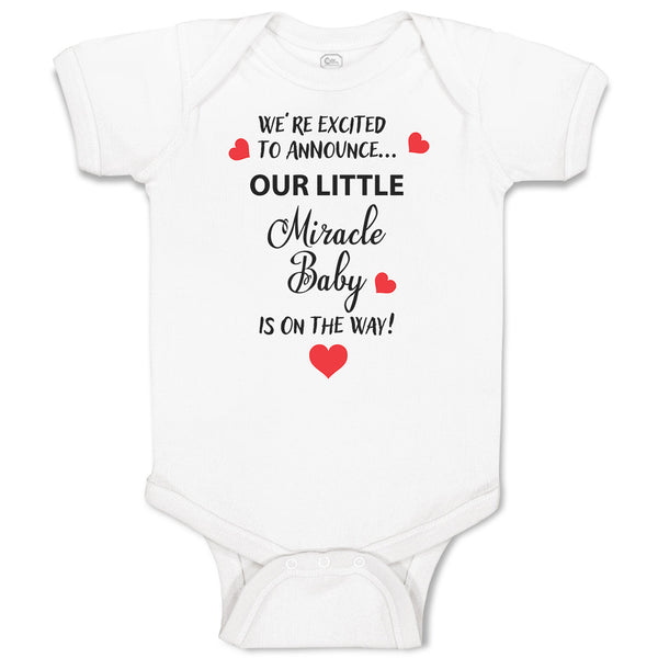 Baby Clothes We'Re Excited to Announce Our Little Miracle Baby Is on The Way!