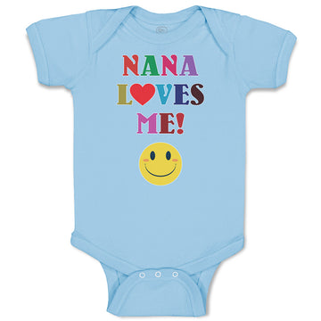 Baby Clothes Nana Loves Me! with Smile Baby Bodysuits Boy & Girl Cotton