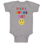 Baby Clothes Nana Loves Me! with Smile Baby Bodysuits Boy & Girl Cotton
