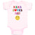 Baby Clothes Nana Loves Me! with Smile Baby Bodysuits Boy & Girl Cotton