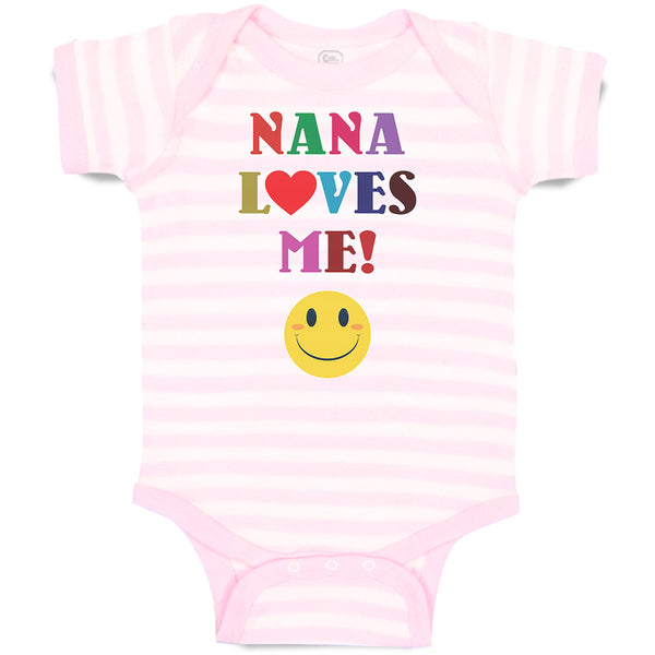 Baby Clothes Nana Loves Me! with Smile Baby Bodysuits Boy & Girl Cotton