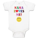Baby Clothes Nana Loves Me! with Smile Baby Bodysuits Boy & Girl Cotton