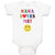 Baby Clothes Nana Loves Me! with Smile Baby Bodysuits Boy & Girl Cotton