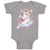 Baby Clothes Beautiful Unicorn on Clouds with Stars Baby Bodysuits Cotton