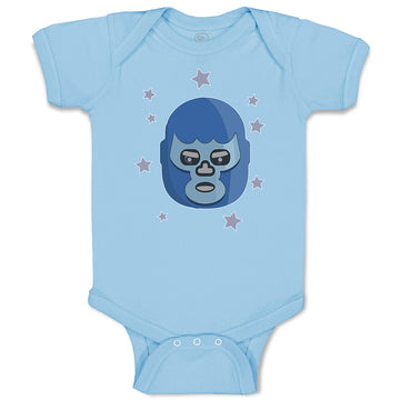 Baby Clothes Mask on Face Funny Monster Face with Little Stars Baby Bodysuits