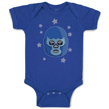Baby Clothes Mask on Face Funny Monster Face with Little Stars Baby Bodysuits