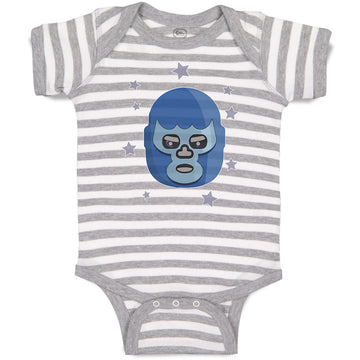 Baby Clothes Mask on Face Funny Monster Face with Little Stars Baby Bodysuits