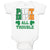 Baby Clothes Part Irish All Trouble with Shamrock Leaf Baby Bodysuits Cotton