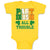 Baby Clothes Part Irish All Trouble with Shamrock Leaf Baby Bodysuits Cotton