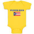 Baby Clothes American National Flag of Puerto Rico Usa Baby Bodysuits Cotton